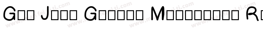 Gen Jyuu Gothic Monospace Regul字体转换